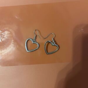 Silver Heart Earrings